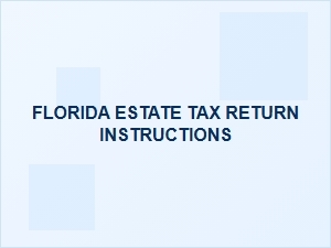 Florida Estate Tax Return Instructions for Heirs
